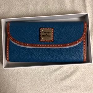 Royal blue- leather wallet